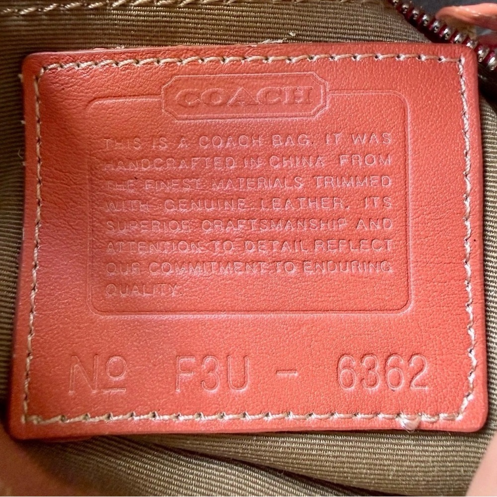 Coach Y2K Coral Red Demi Buckle Mini Shoulder Bag 6362 China - Picture 9 of 9